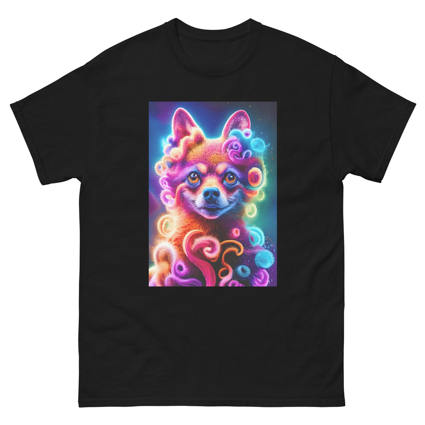 Colorful Crochet Pomeranian classic tee