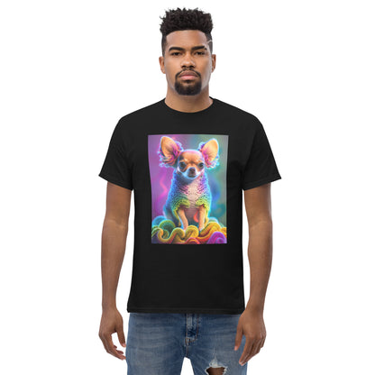 Colorful Crocheted Chihuahua classic tee