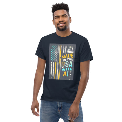 made in the usa with ai classic tee