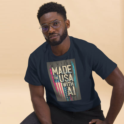 made in the usa with ai classic tee