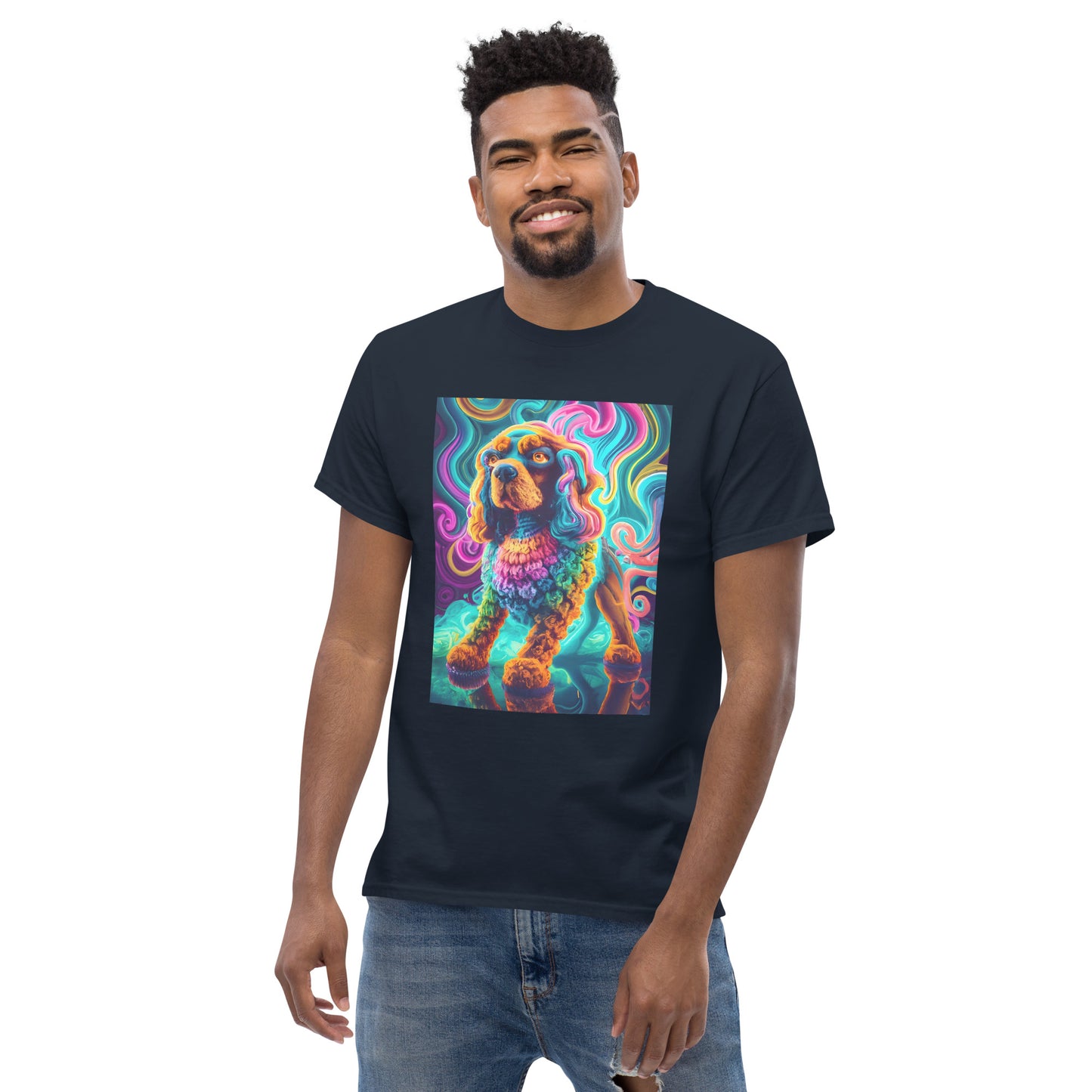 Colorful Crochet Cocker classic tee