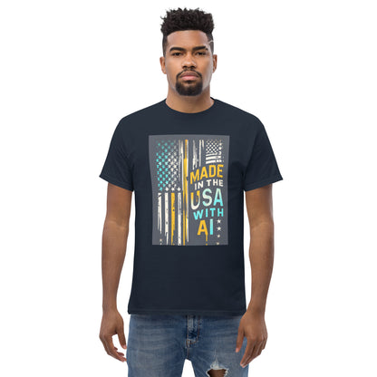 made in the usa with ai classic tee