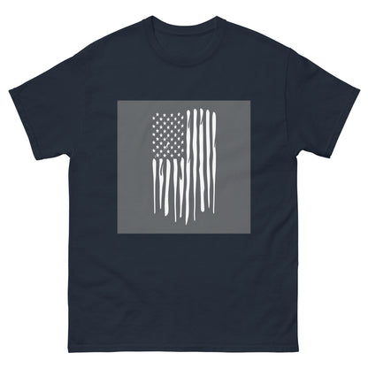 B&W AI US Flag classic tee