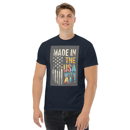 made in the usa with ai classic tee