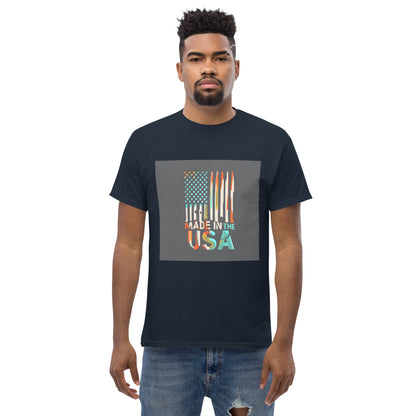 made in the usa ai flag classic tee