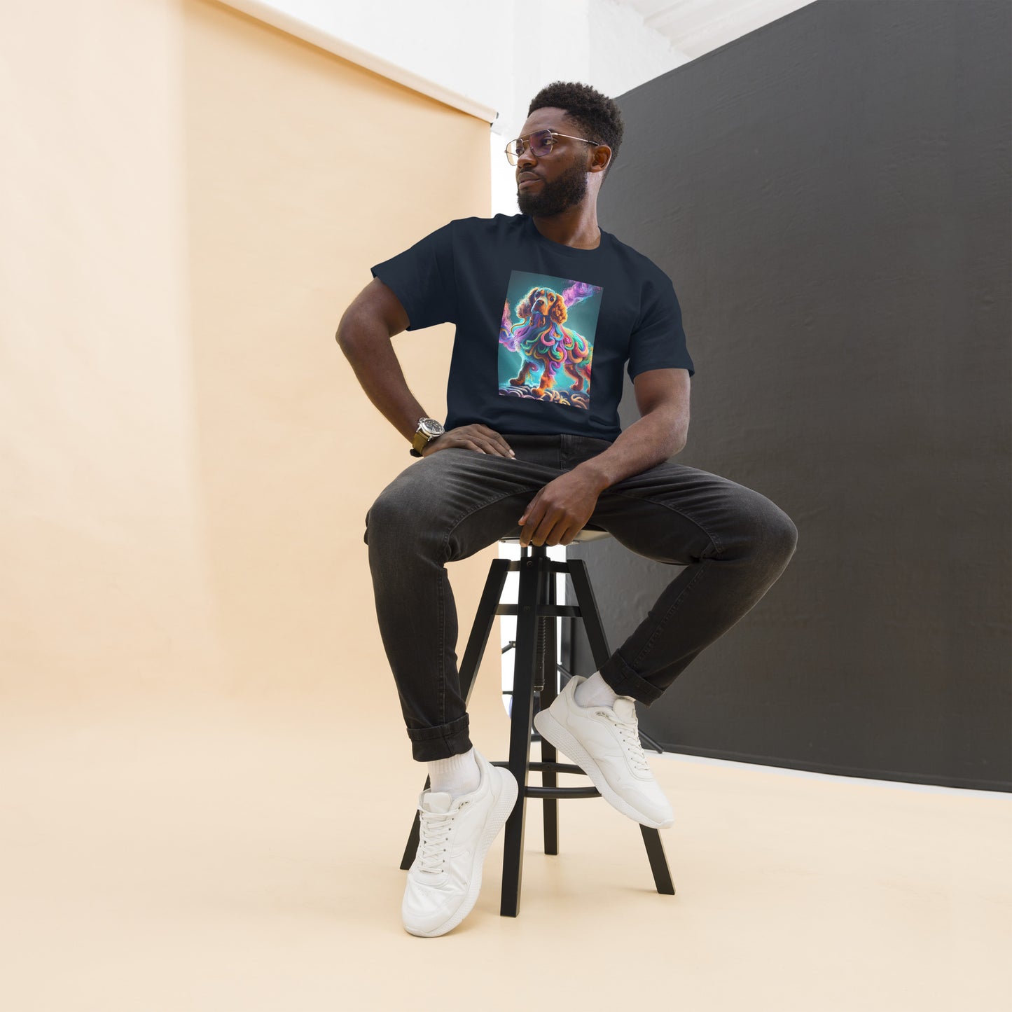 Colorful Crochet Cocker classic tee
