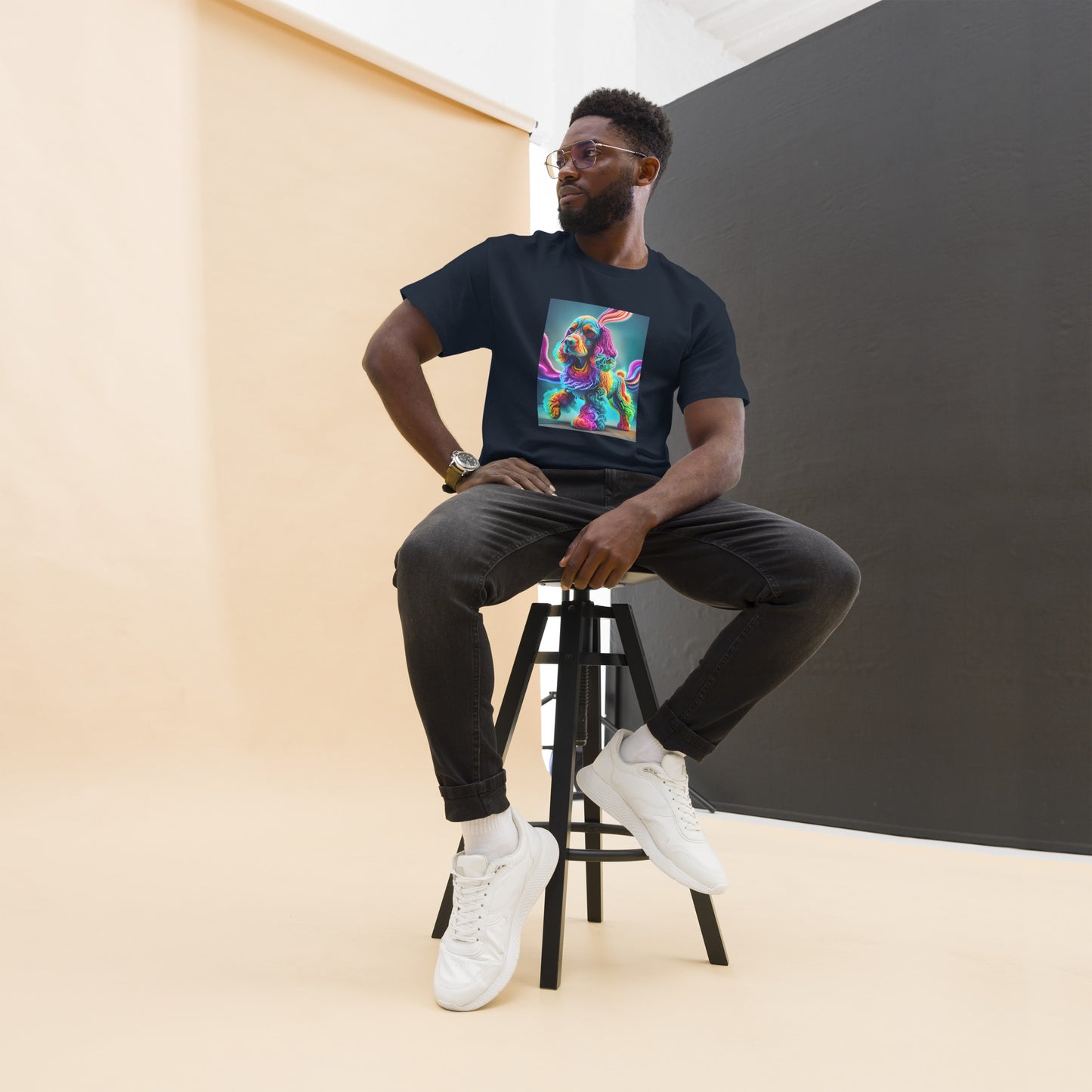 Colorful Crochet Cocker classic tee