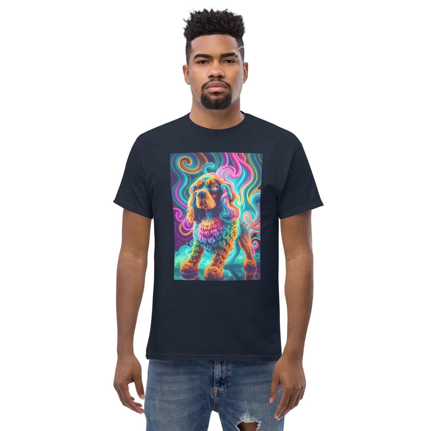Colorful Crochet Cocker classic tee