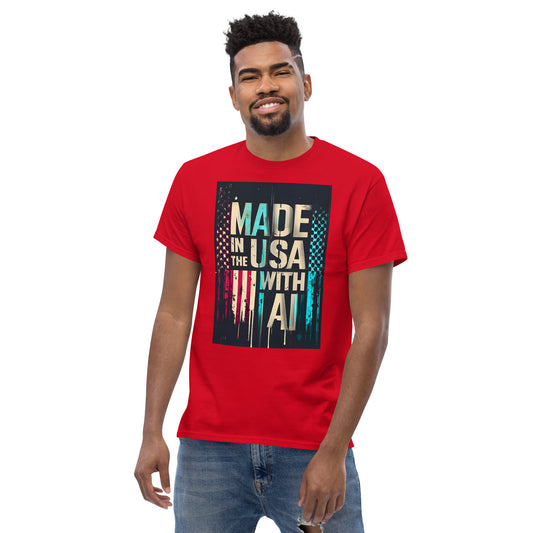 made in the usa with ai classic tee