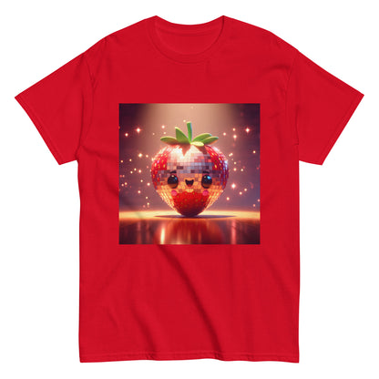 3d Strawberry Disco Ball classic tee