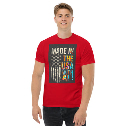 made in the usa with ai classic tee