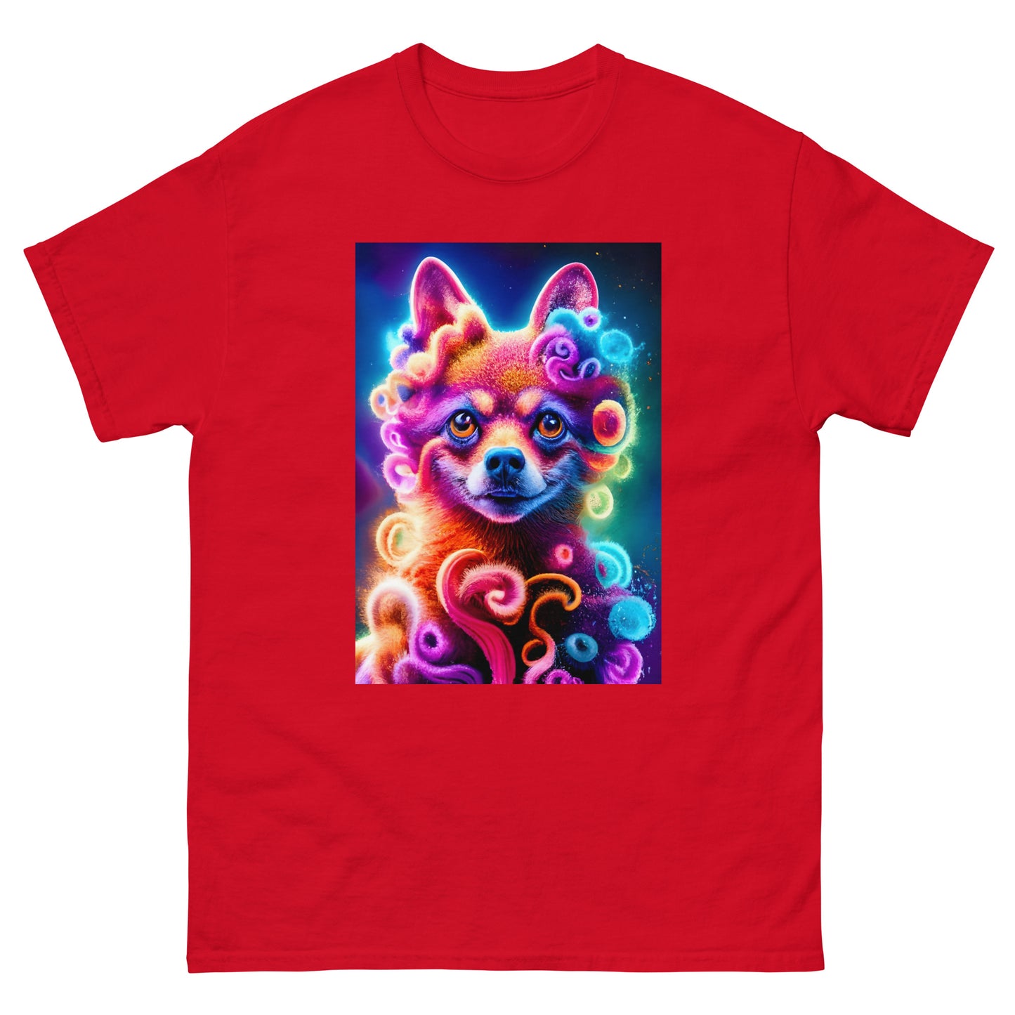 Colorful Crochet Pomeranian classic tee