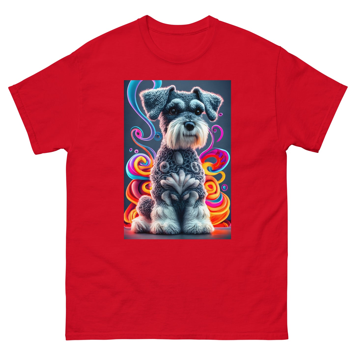 Colorful Crochet Schnauzer classic tee