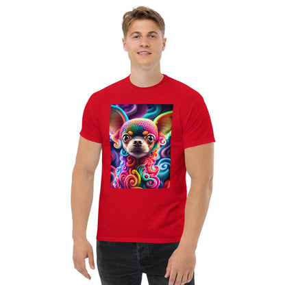 Colorful Crocheted Chihuahua classic tee