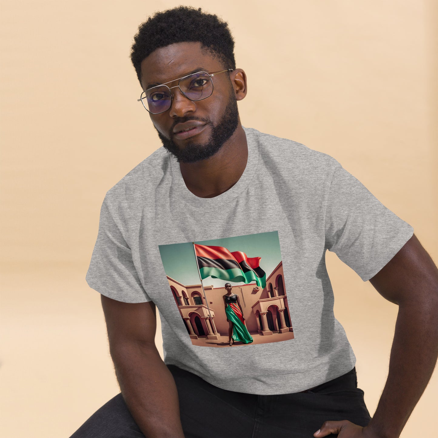 Pan African Flag & Beauty classic tee