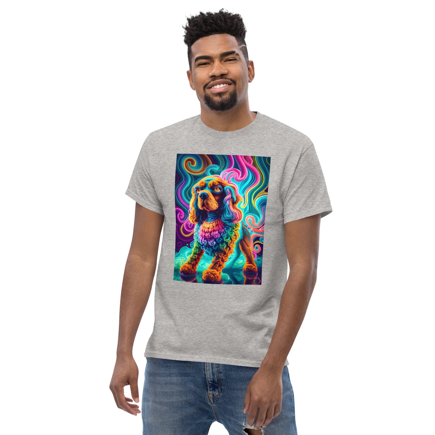 Colorful Crochet Cocker classic tee