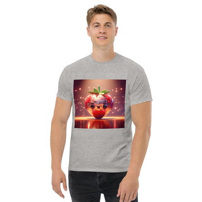 3d Strawberry Disco Ball classic tee