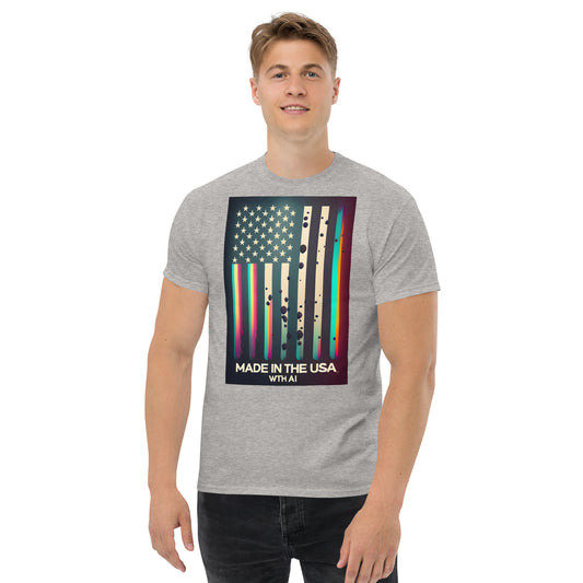 made in the usa with ai classic tee