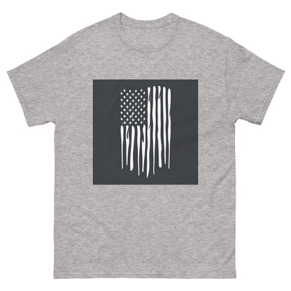 B&W AI US Flag classic tee