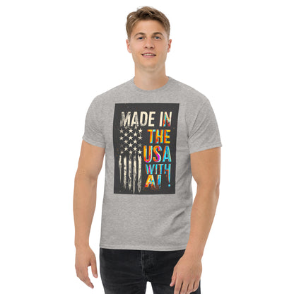 made in the usa with ai classic tee