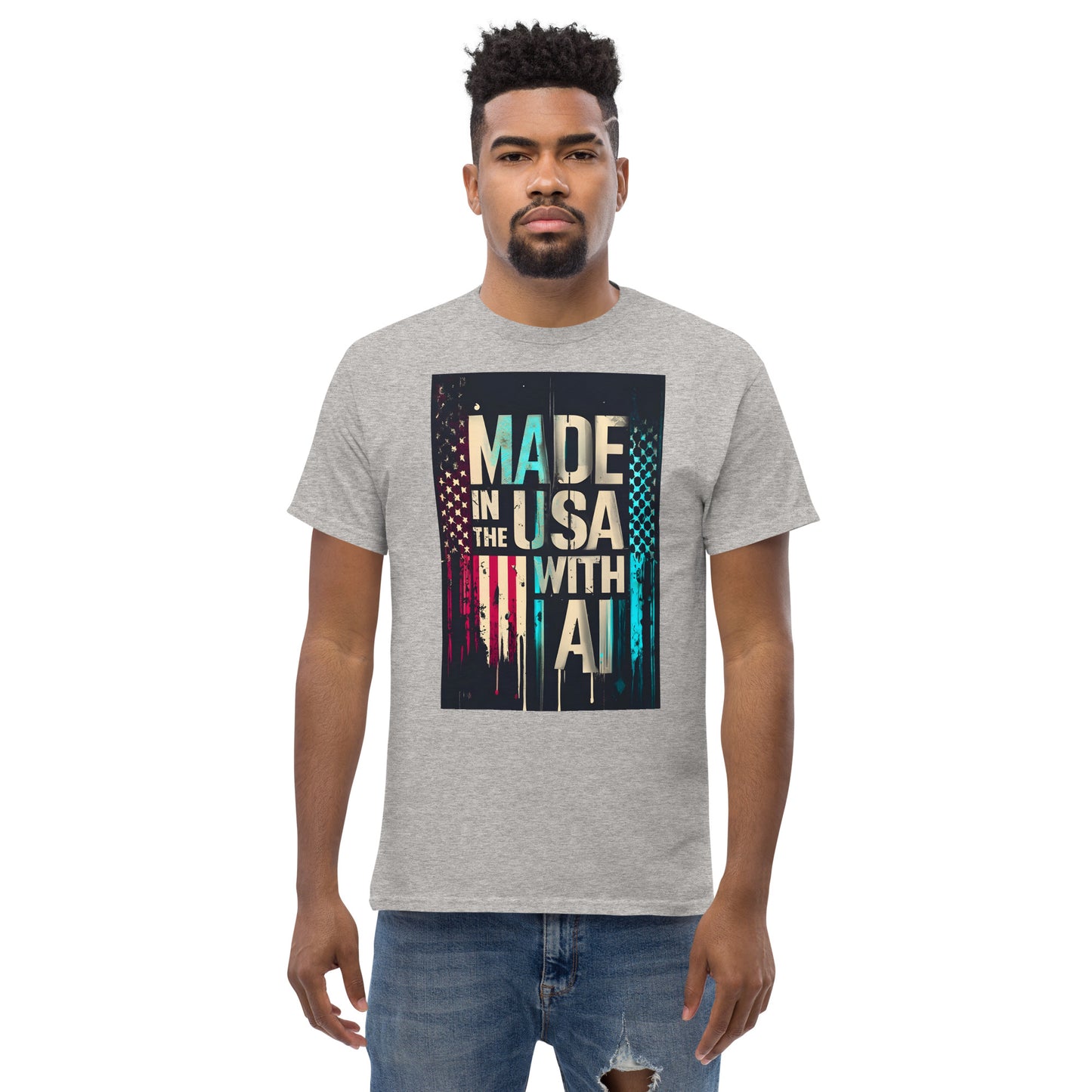 made in the usa with ai classic tee