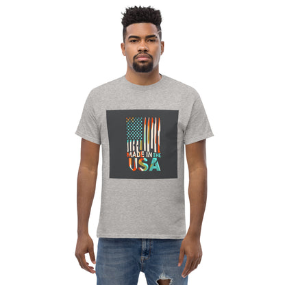 made in the usa ai flag classic tee