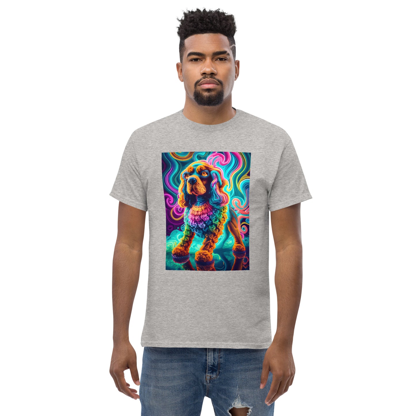 Colorful Crochet Cocker classic tee