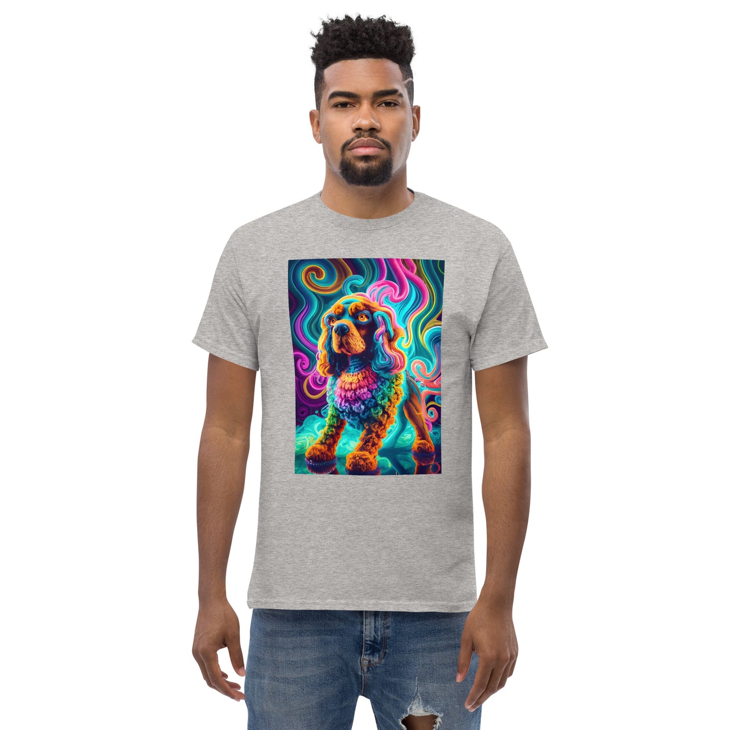 Colorful Crochet Cocker classic tee