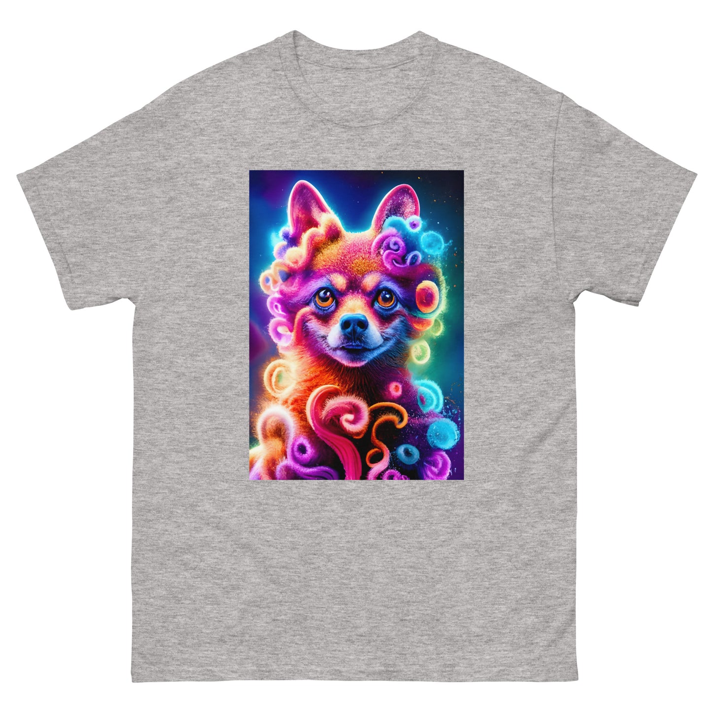 Colorful Crochet Pomeranian classic tee