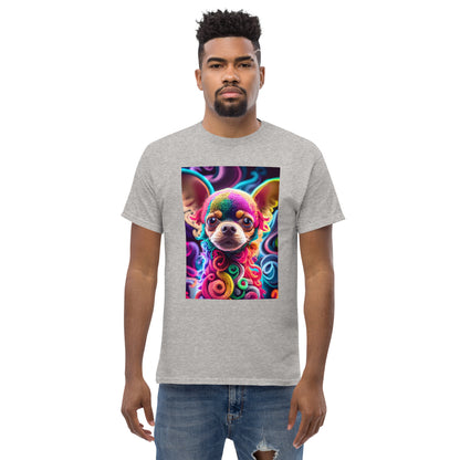 Colorful Crocheted Chihuahua classic tee