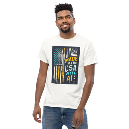 made in the usa with ai classic tee