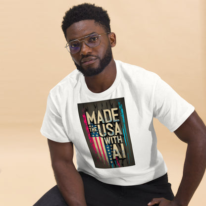 made in the usa with ai classic tee