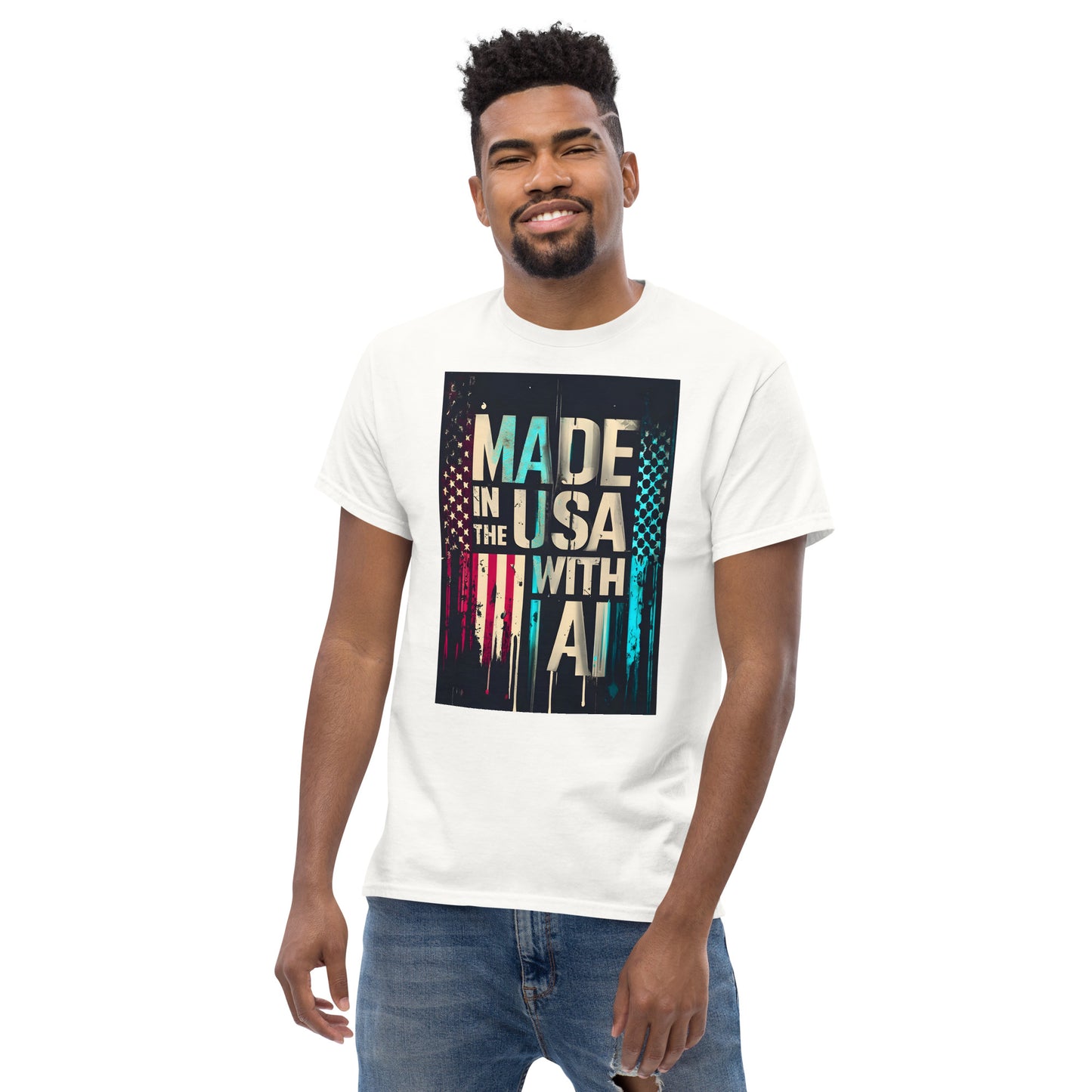 made in the usa with ai classic tee