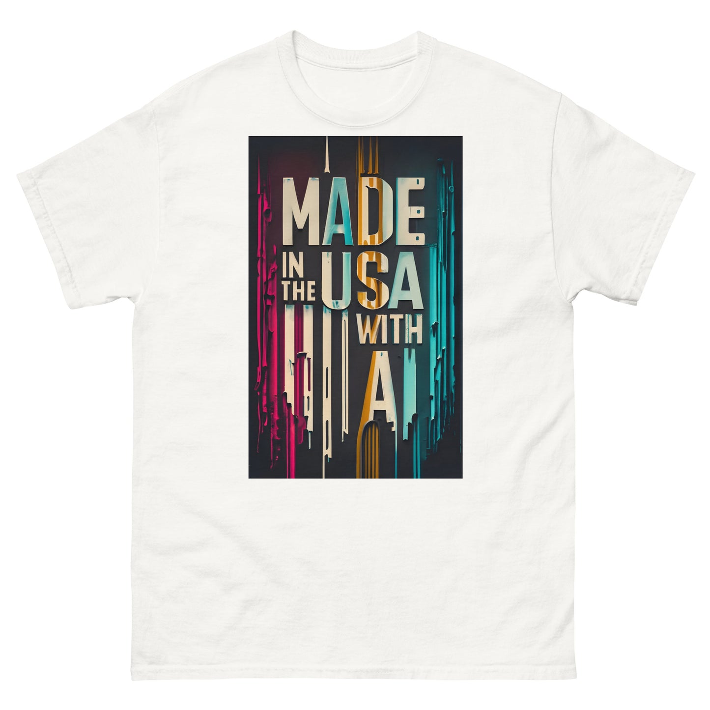 Made In The USA With AI classic tee