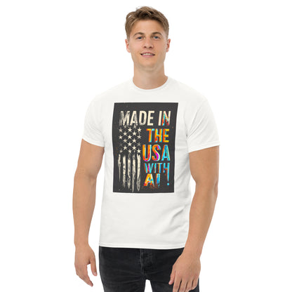 made in the usa with ai classic tee