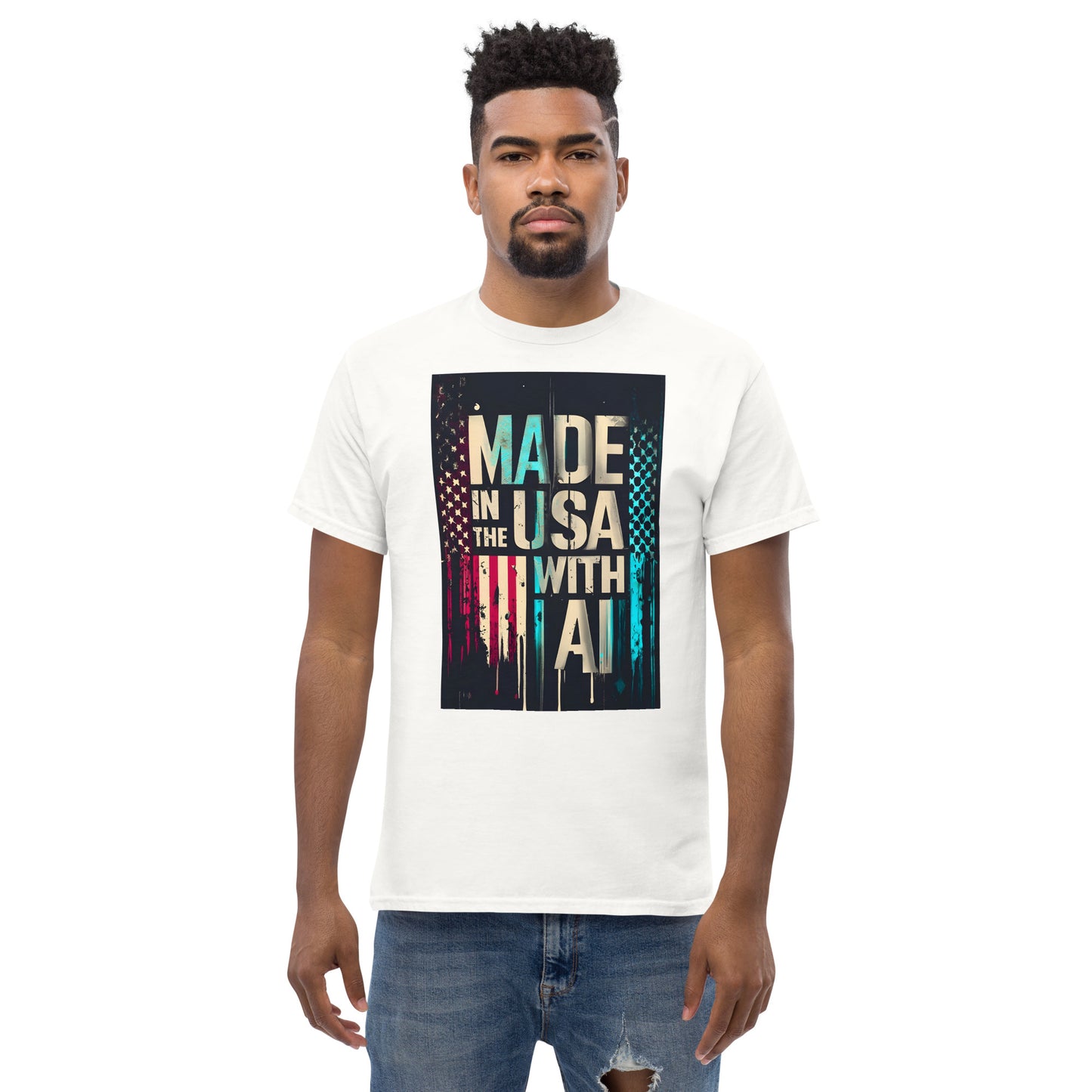 made in the usa with ai classic tee