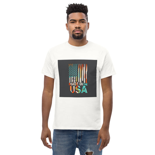 made in the usa ai flag classic tee