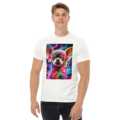 Colorful Crocheted Chihuahua classic tee